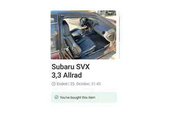 Subaru SVX, 3.3, 167 kW, bensiin, automaat, nelikvedu