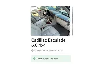 Cadillac Escalade, 6.0, 257 kW, petrol, automatic, four-wheel drive