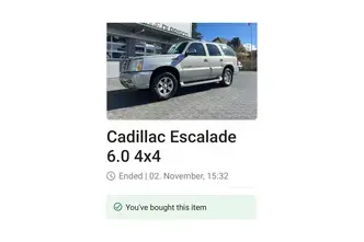 Cadillac Escalade, 6.0, 257 kW, petrol, automatic, four-wheel drive