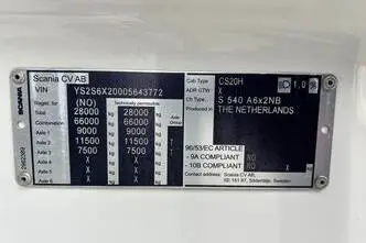 Scania S540, 397 kW, diesel, automatic