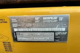 Caterpillar M316D, 124 kW, diisel