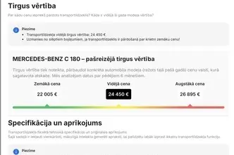 Mercedes-Benz C 180, 1.6, 115 kW, petrol, automatic, rear-wheel drive