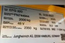 Jungheinrich EFG 320 ZT 3000 mm, 9 kW
