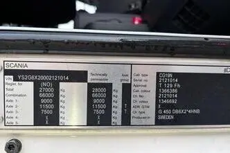 Scania G450, 331 kW, diesel, automatic