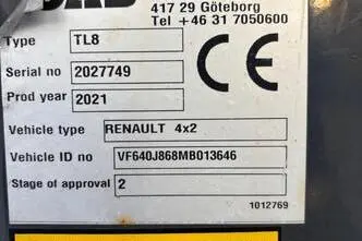 Renault D280 DTI 8, 210 kW, diisel, automaat