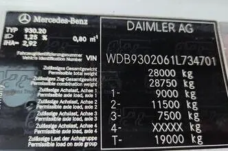 Mercedes-Benz Actros, 265 kW, diisel, automaat