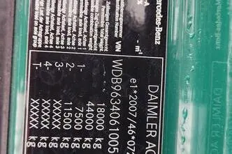 Mercedes-Benz Actros, 10.7, 265 kW, diisel, tagavedu