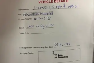 Suzuki S-Cross, 1.5, 75 kW, hibrīds, automātiskā, pilnpiedziņa