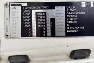 Scania R540, 397 kW, dyzelinas, automatinė
