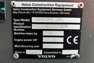 Volvo EC 220 EL, 129 kW, diisel