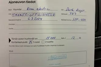 Hyundai Kona, elekter, automaat, esivedu