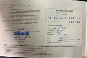 Citroën C3 Aircross, 1.2, 96 kW, bensiin, automaat, esivedu