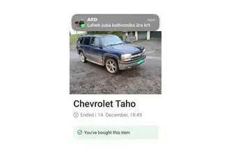 Chevrolet Tahoe, 5.3, 200 kW, bensiin, automaat, nelikvedu