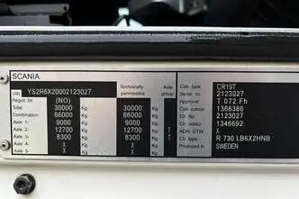 Scania R730, 537 kW, dyzelinas, automatinė