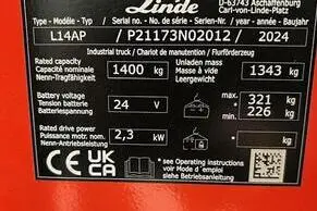 Linde L14AP/1173, 23 kW