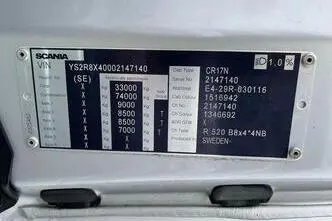 Scania R, 382 kW, diesel, automatic