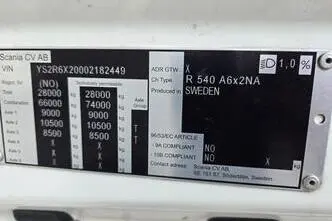 Scania R540, 397 kW, diisel, automaat