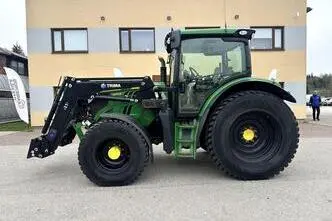 John Deere 6125R + Trima Front Loader +3.1p, 93 kW, diesel, automatic