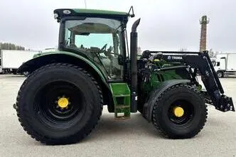 John Deere 6125R + Trima Front Loader +3.1p, 93 kW, diesel, automatic