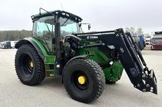John Deere 6125R + Trima Front Loader +3.1p, 93 kW, diesel, automatic