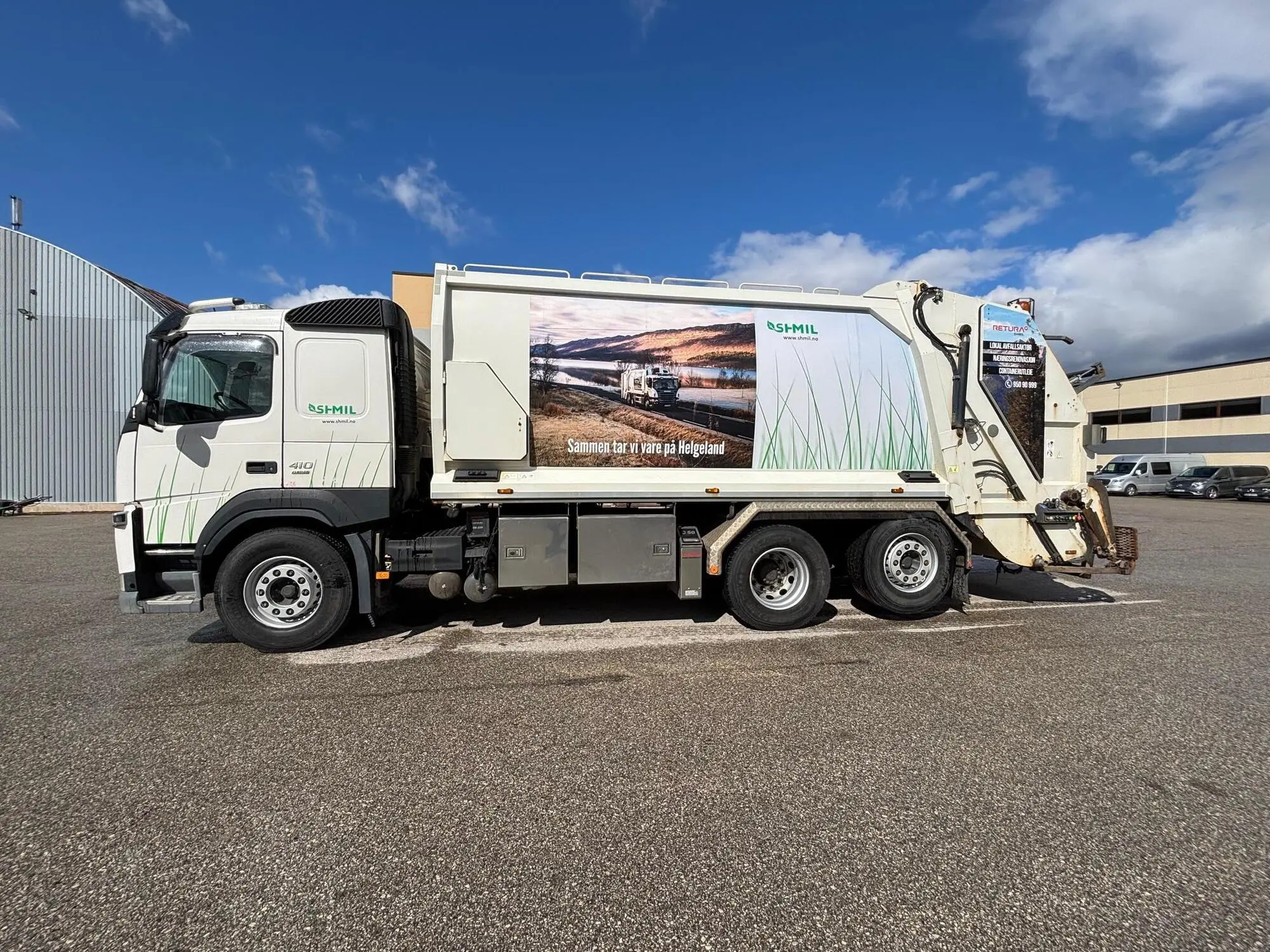 Volvo FM410 6X2*4 + VEB + 2 CHAMBER PRESS, 308 kW, diisel, automaat