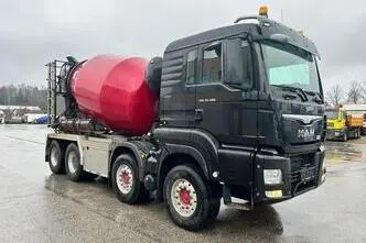 MAN TGS 35.480 8X4 EURO6 + INTERMIX 8,5M3 + FULL STEEL, 353 kW, diesel, automatic