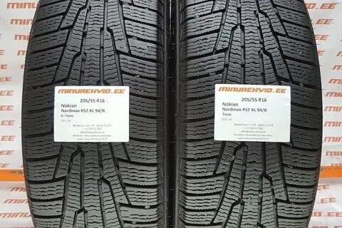 Подержанный нешипованная шина 205/55R16 Nokian Nordman RS2 XL 94/R