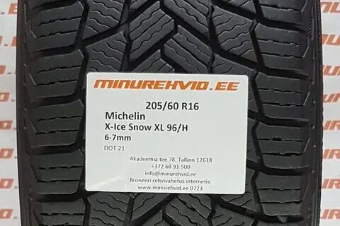 Подержанный нешипованная шина 205/60R16 Michelin X-Ice Snow XL 96/H