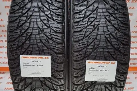 Подержанный нешипованная шина 205/60R16 Nokian Hakkapeliitta R2 XL 96/R/