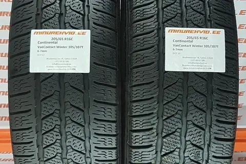 Подержанный нешипованная шина 205/65R16 Continental VanContact Winter 105/107T