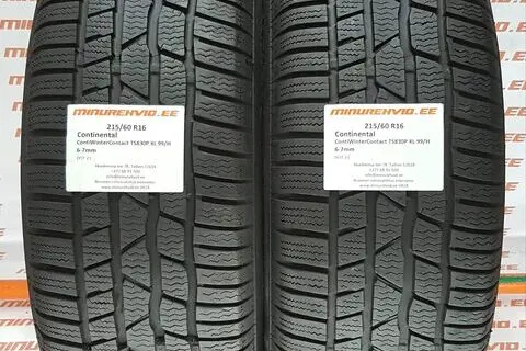 Подержанный нешипованная шина 215/60R16 Continental ContiWinterContact TS830P XL 99/H