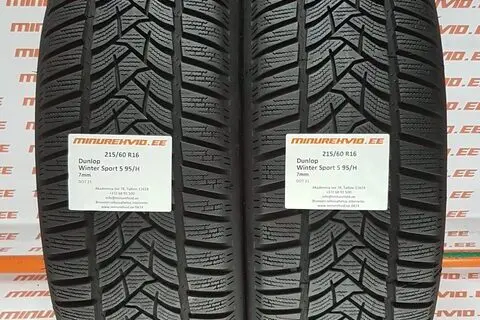 Подержанный нешипованная шина 215/60R16 Dunlop Winter Sport 5 95/H
