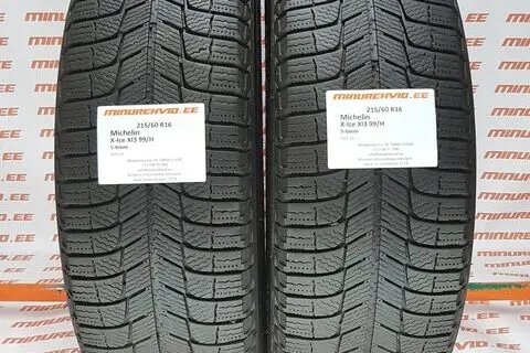 Подержанный нешипованная шина 215/60R16 Michelin X-Ice XI3 99/H