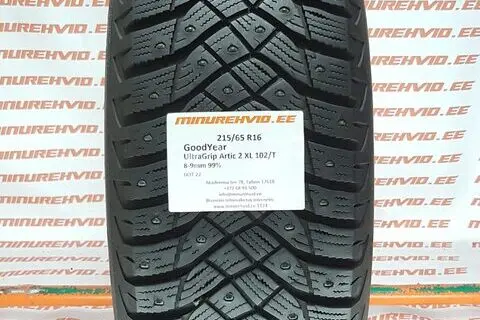 Kasutatud naastrehv 215/65R16 GoodYear UltraGrip Artic 2 XL 102/T