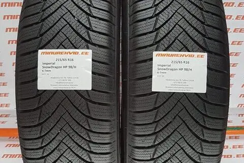 Подержанный нешипованная шина 215/65R16 Imperial SnowDragon HP 98/H