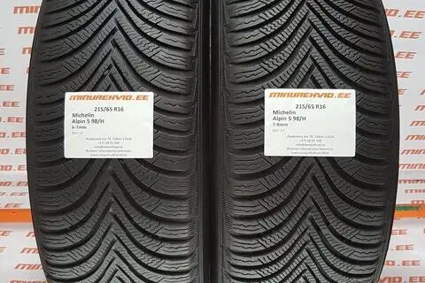 Подержанный нешипованная шина 215/65R16 Michelin Alpin 5 98/H