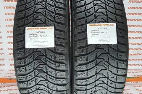 Kasutatud naastrehv 215/65R16 Michelin X-Ice North 3 XL 102/T/