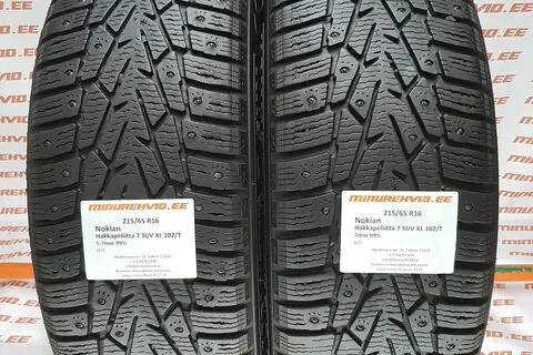 Kasutatud naastrehv 215/65R16 Nokian Hakkapeliitta 7 SUV XL 102/T