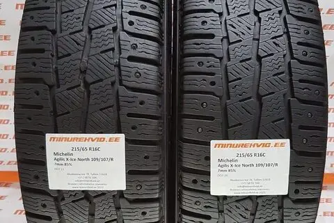 Kasutatud naastrehv 215/65R16 Michelin Agilis X-Ice North 109/107/R/