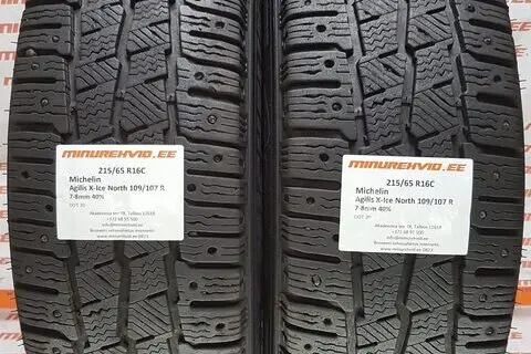 Kasutatud naastrehv 215/65R16 Michelin Agilis X-Ice North 109/107 R