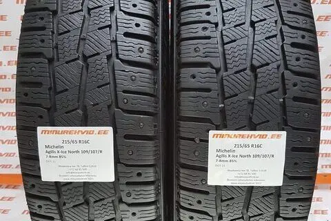 Kasutatud naastrehv 215/65R16 Michelin Agilis X-Ice North 109/107/R/