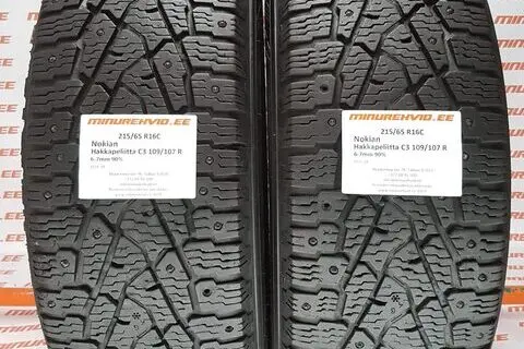 Kasutatud naastrehv 215/65R16 Nokian Hakkapeliitta C3 109/107R