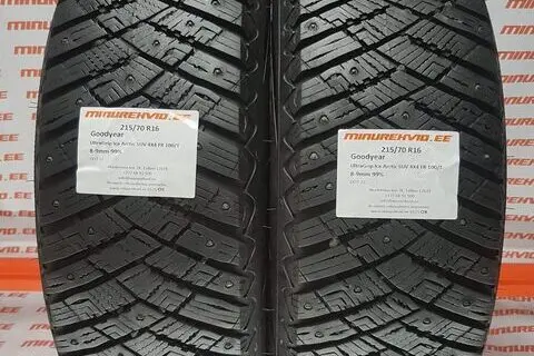 Kasutatud naastrehv 215/70R16 GoodYear UltraGrip Ice Arctic SUV 4X4 FR 100/T