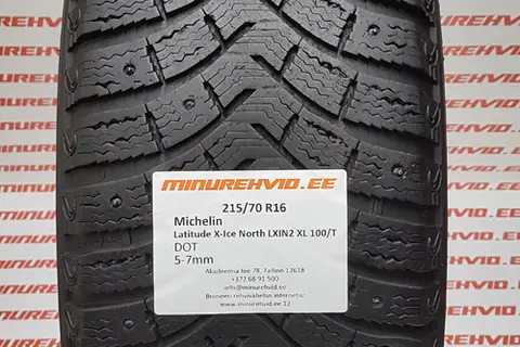 Kasutatud naastrehv 215/70R16 Michelin Latitude X-Ice North LXIN2 XL 100/T
