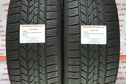 Подержанный нешипованная шина 225/55R16 Falken EuroAll Season AS200 FR XL 99/V