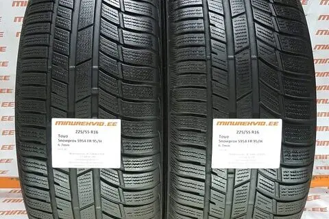 Подержанный нешипованная шина 225/55R16 TOYO Snowprox S954 FR 95/H