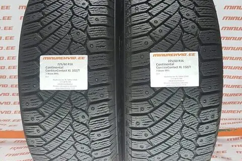 Kasutatud naastrehv 225/60R16 Continental ContiIceContact XL 102/T