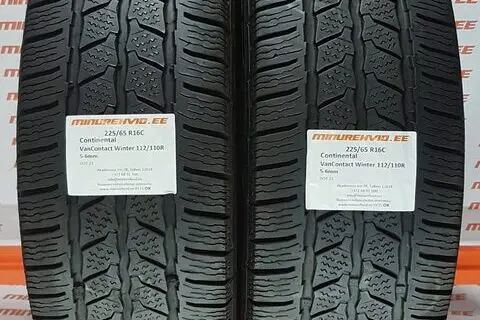 Подержанный нешипованная шина 225/65R16 Continental VanContact Winter 112/110R
