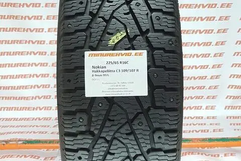 Kasutatud naastrehv 225/65R16 Nokian Hakkapeliitta C3 109/107 R/