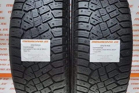 Kasutatud naastrehv 225/70R16 Continental IceContact 2 SUV FR XL 107/T